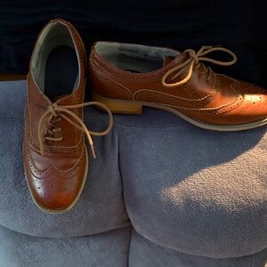 Wanted Tan Leather Oxfords